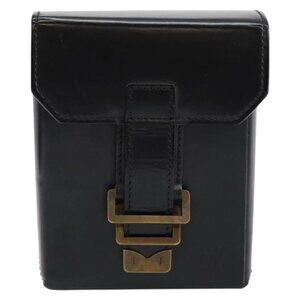 LOUIS VUITTON Pister Shoulder Bag Leather Black